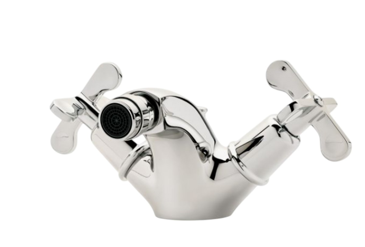 Henry One Hole Bidet Fitting with Cross Handles | Highlight image