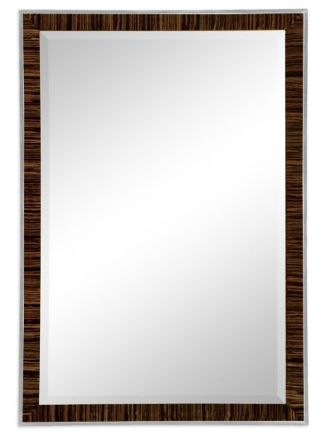 Art Deco Style Faux Macassar Ebony Mirror