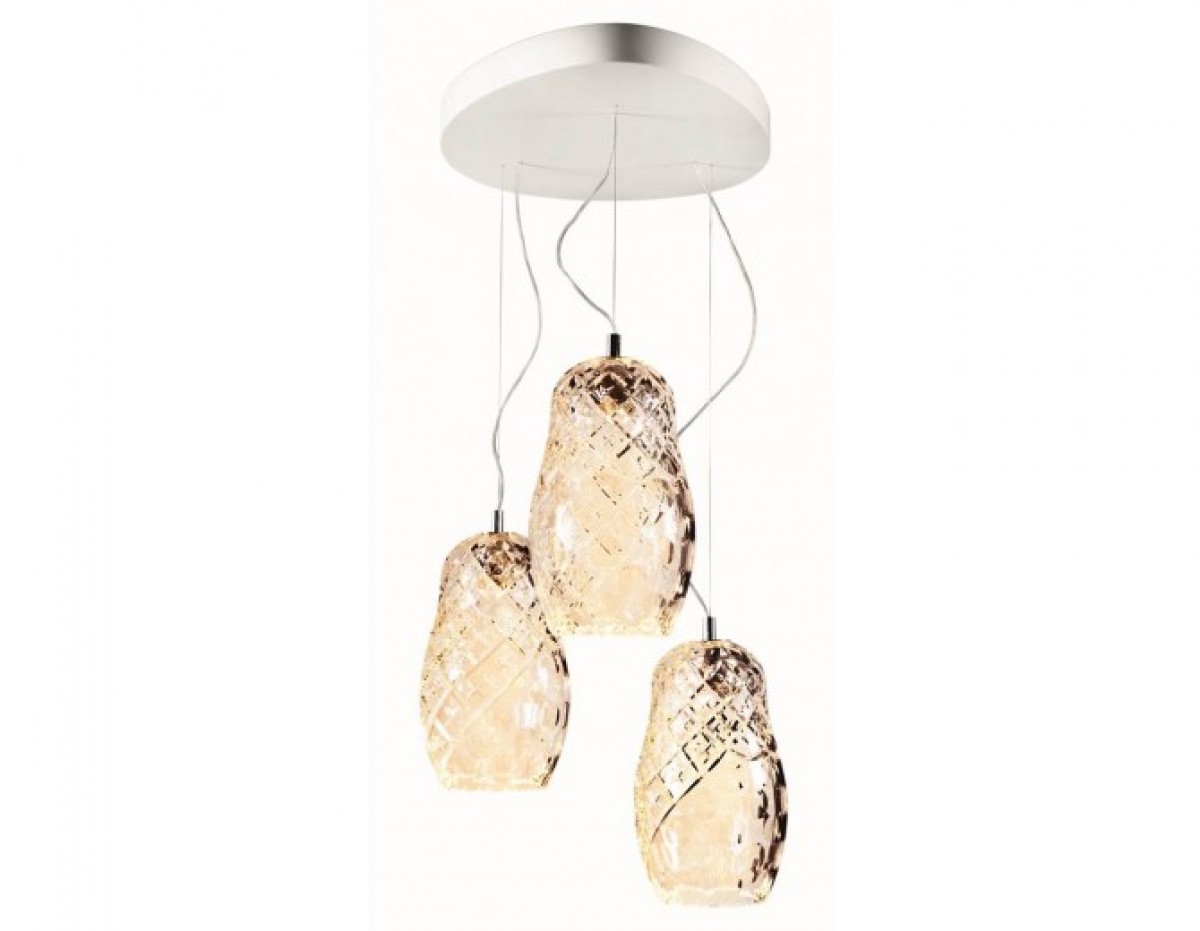 Hulotte Three-Pendant Light - Clear