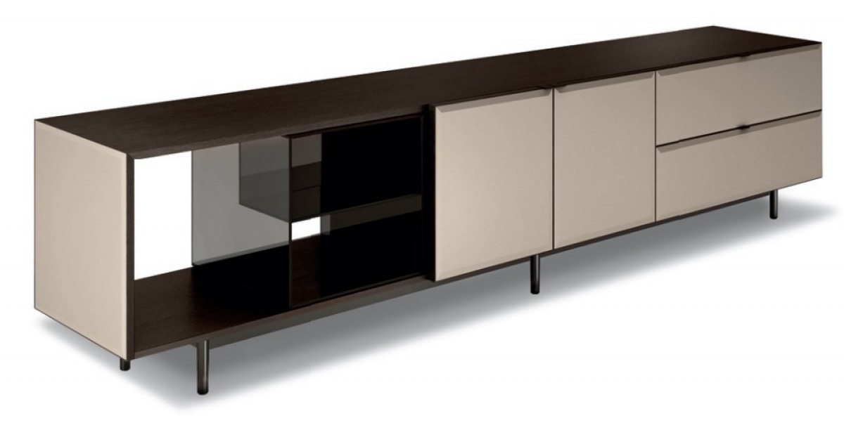 Morrison Horizontal Sideboard with 2 Doors, 2 Drawers and Open Container (SX) - Floating Base