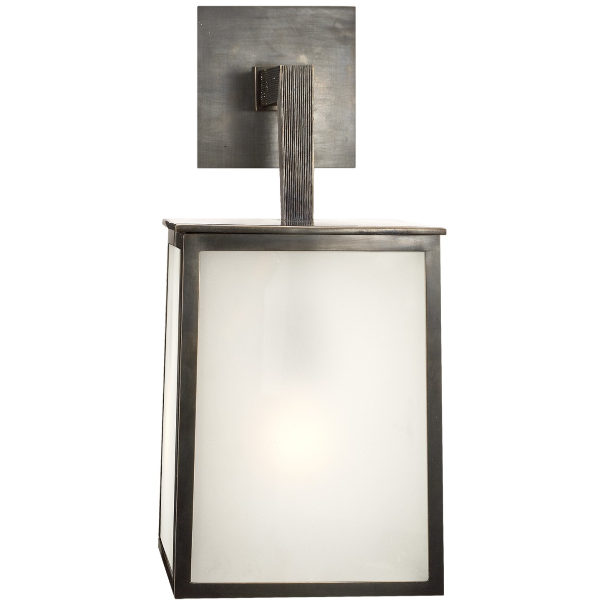 Ojai Large Sconce in Bronze with Frosted Glass | Highlight image