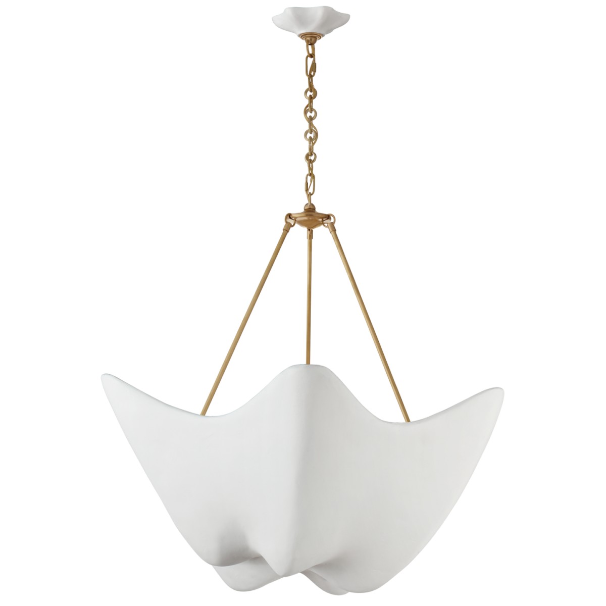 Cosima Large Chandelier with Plaster White Shade
