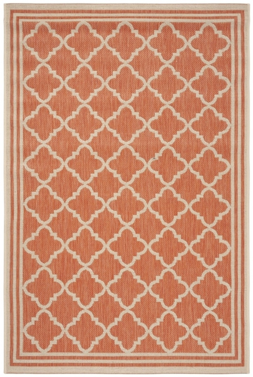 Beach House Rug - BHS121P Rust / Creme