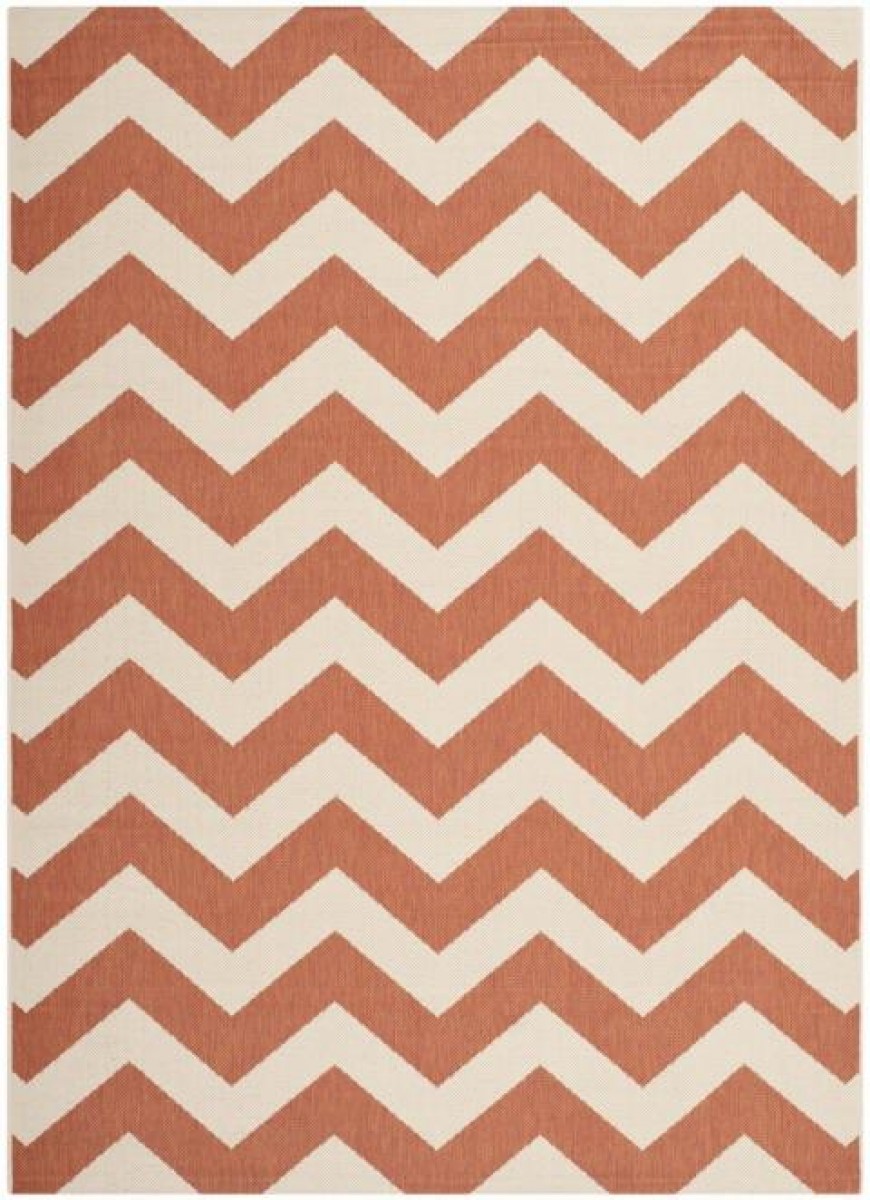 Courtyard Rug - CY6244-241 Terracotta / Beige