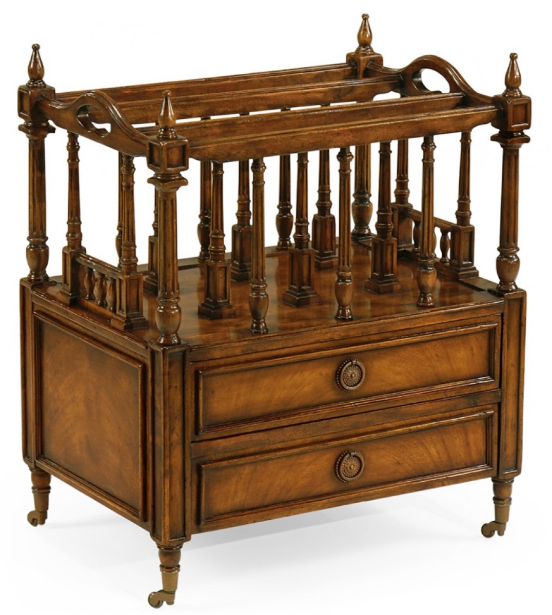 Walnut Canterbury with Two Drawers | Highlight image