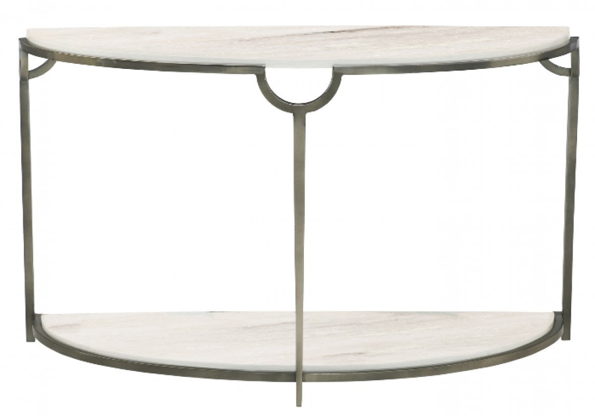 Morello Demilune Metal Console Table | Highlight image