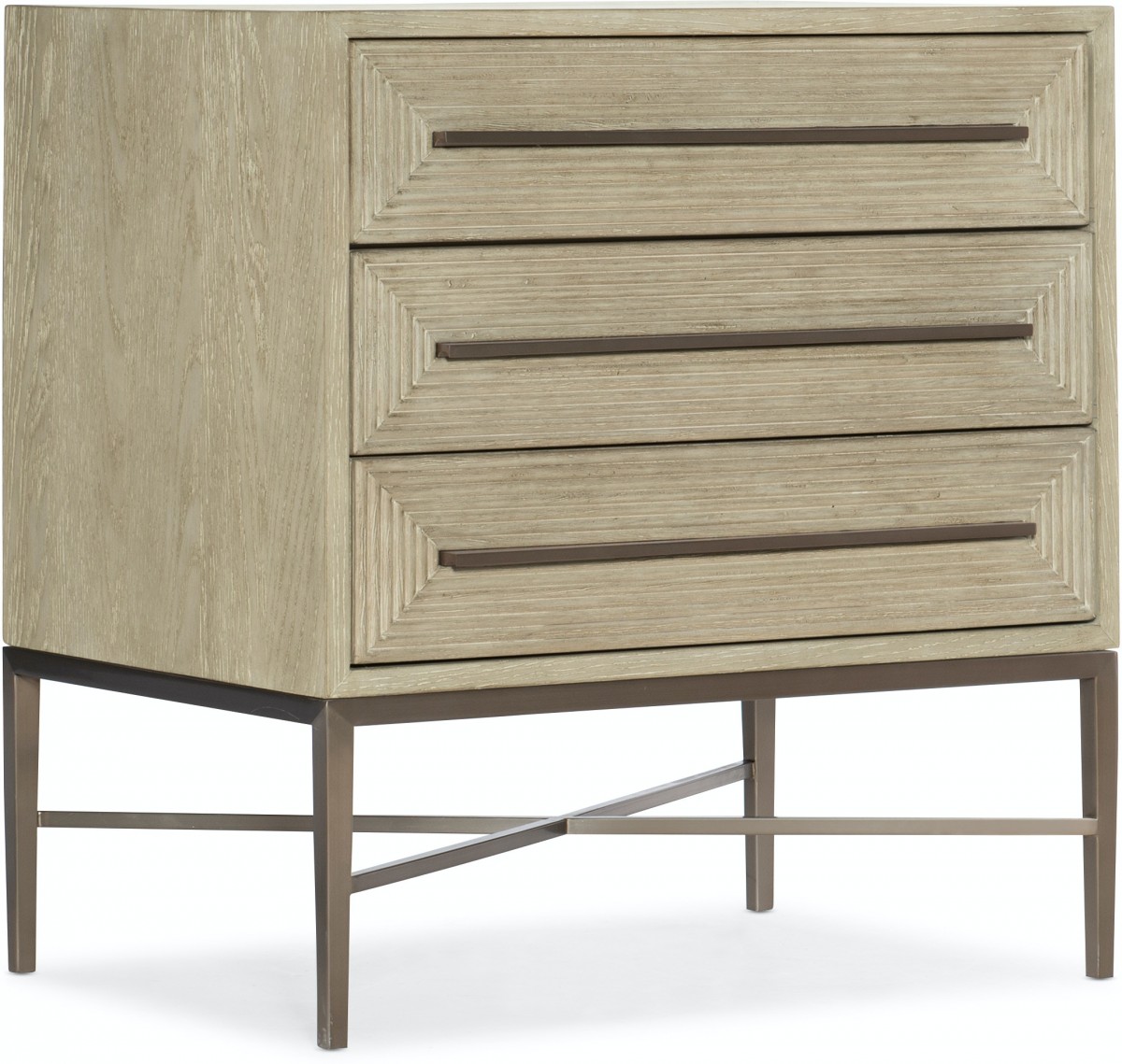 Cascade Three-Drawer Nightstand | Highlight image