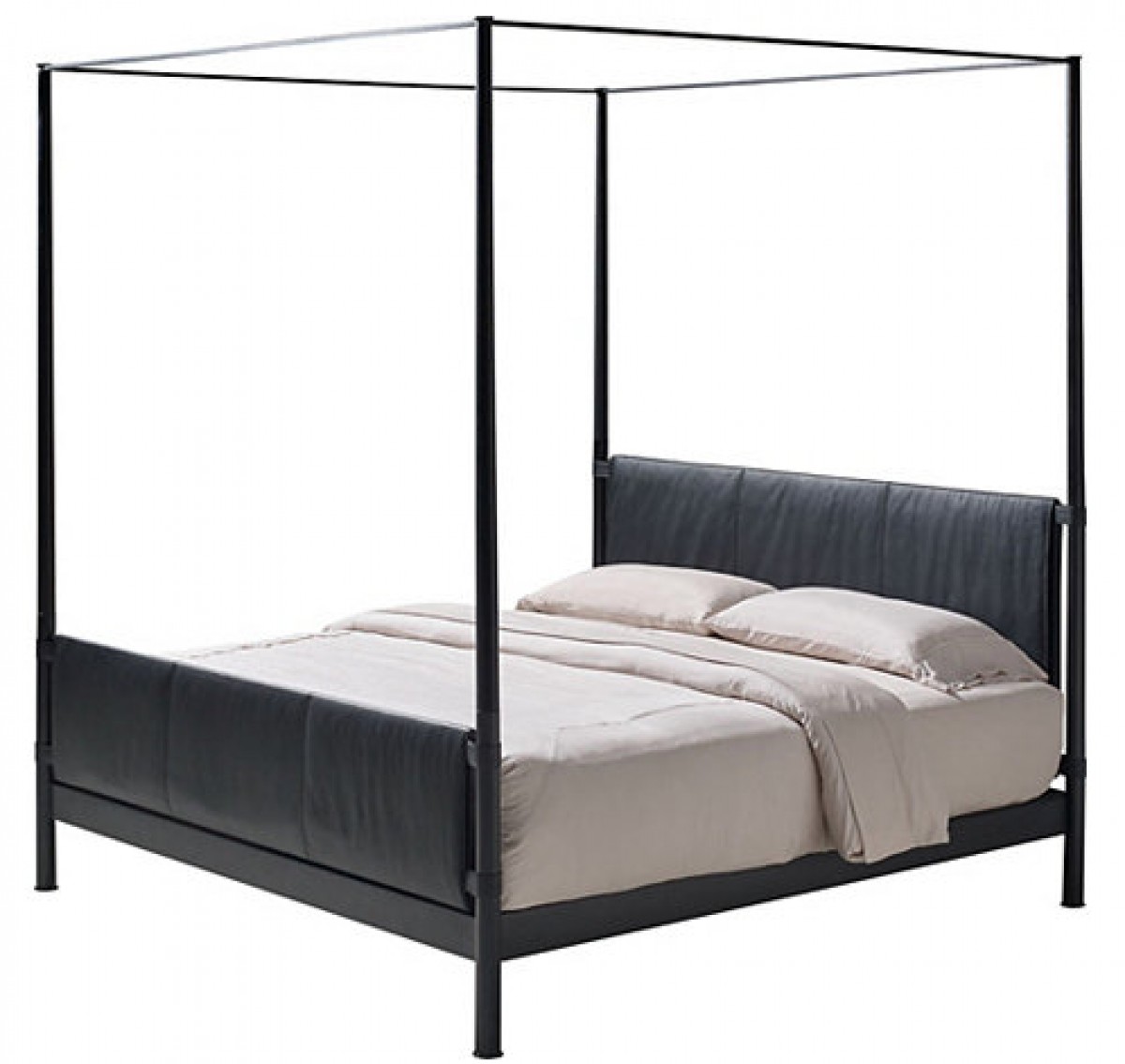 Caged Bed, with Posts and Canopy