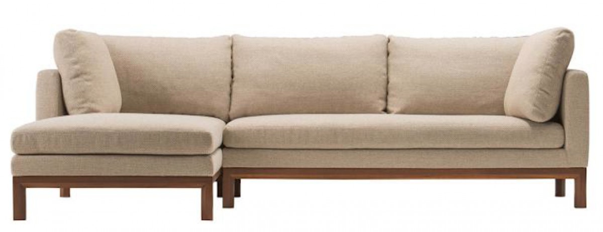 Quiet Living Sofa: 2P One Left Arm Sofa & Right Long Seat Sofa (with Back and Seat Cushions)