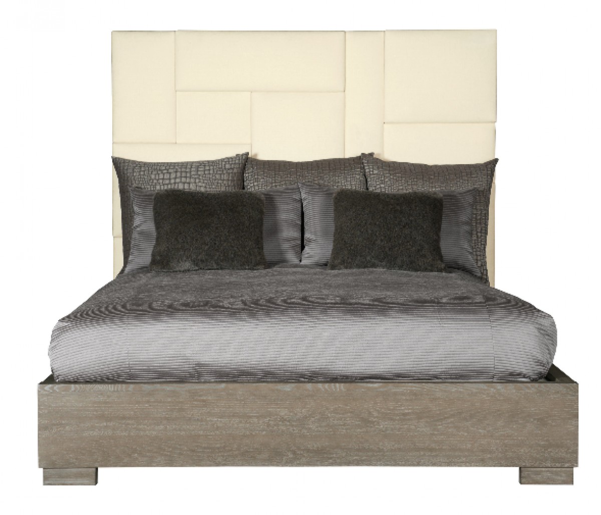 Mosaic Upholstered Queen Bed