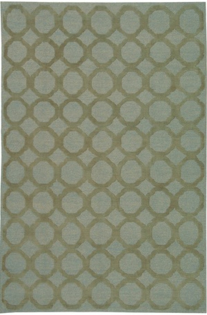 Martha Stewart Rug - MSR5368D Blue / Maize | Highlight image