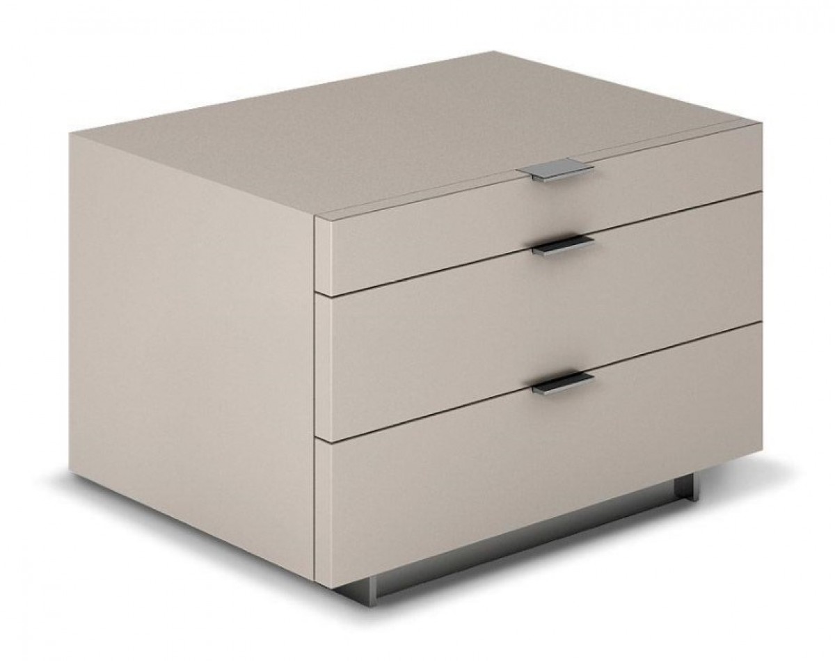 Harvey Line Nightstand with 3 Drawers