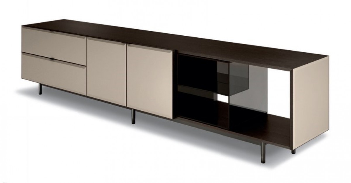 Morrison Horizontal Sideboard With 2 Doors, 2 Drawers And Open Container (Dx) - Floating Base