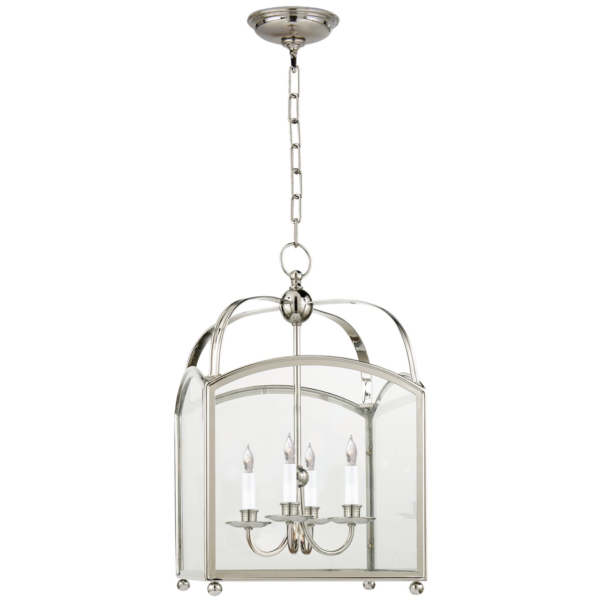 Arch Top Lantern with Clear Glass