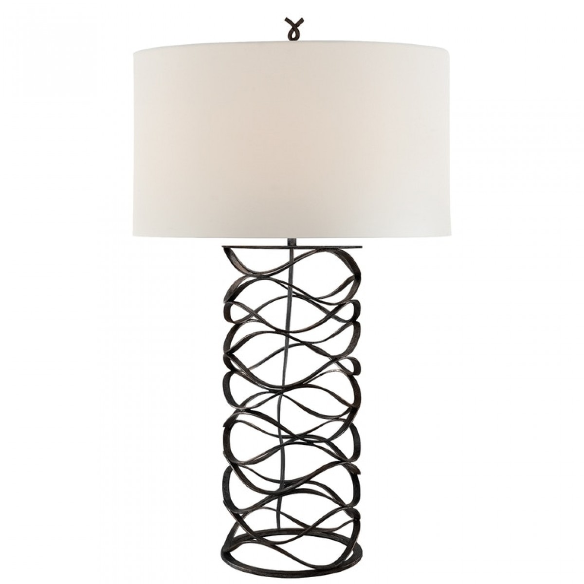 Bracelet Table Lamp with Linen Shade