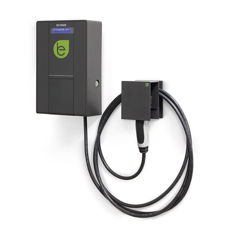 Stație de încărcare SCAME 22 kW - cu cablu, display si carduri RFID