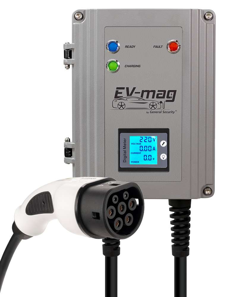 Stație de încărcare EV-mag 7.4 kW  - cu  cablu si display