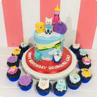 Eve's Adventure Time Custom Cake