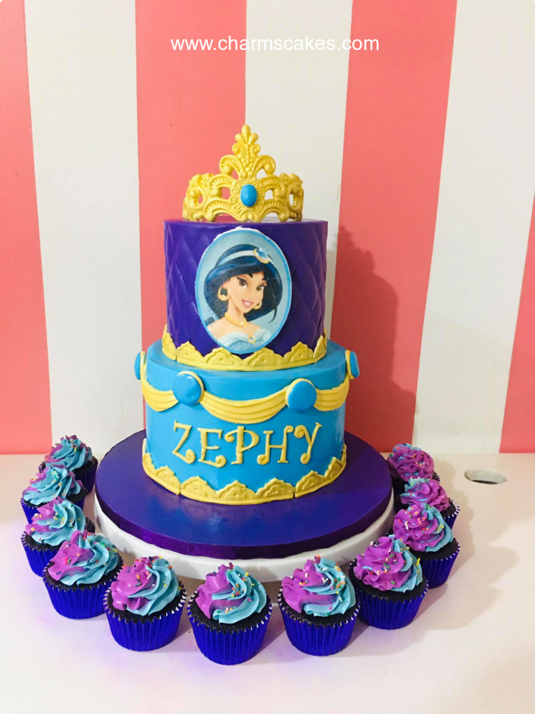 Zephy's Alladin and Jasmin Custom Cake