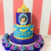 Zephy's Alladin and Jasmin Custom Cake