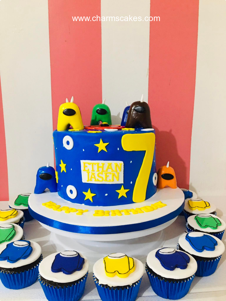 Ethan Among Us Custom Cake