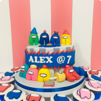 Alex's Among Us Custom Cake