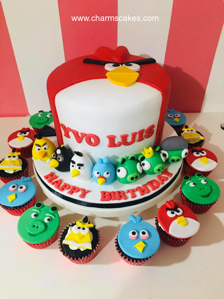 Angry Birds Angry Birds Custom Cake