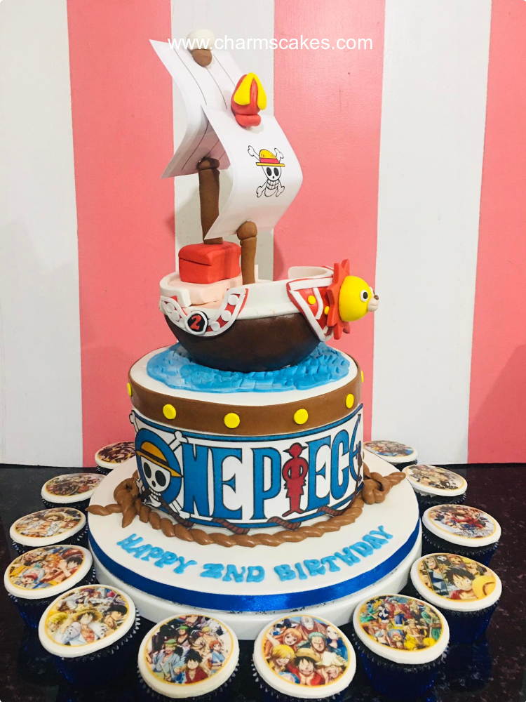 The Thousand Sunny Anime Custom Cake