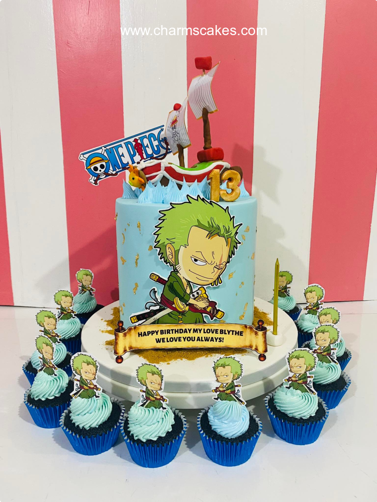 Zoro Anime Custom Cake