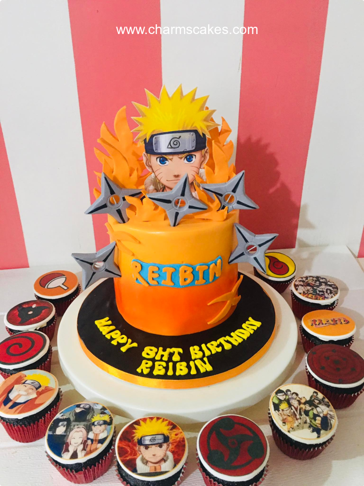 naruto shippuden cake