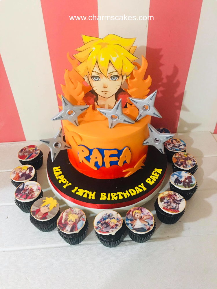 Boruto Anime Custom Cake