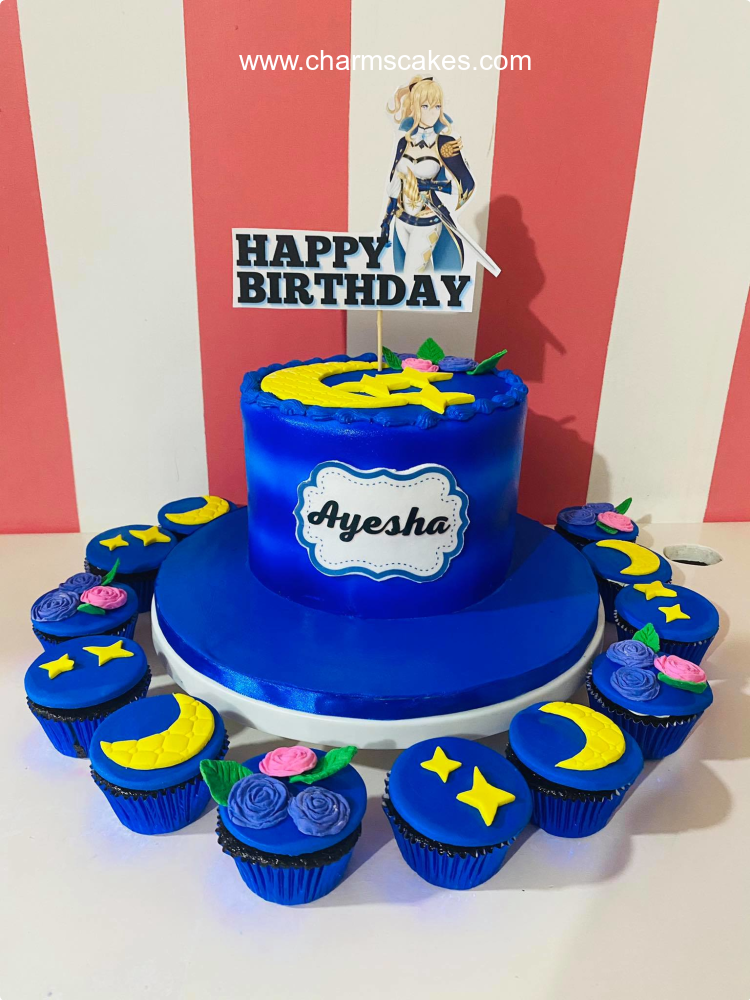 Ayesha Anime Custom Cake