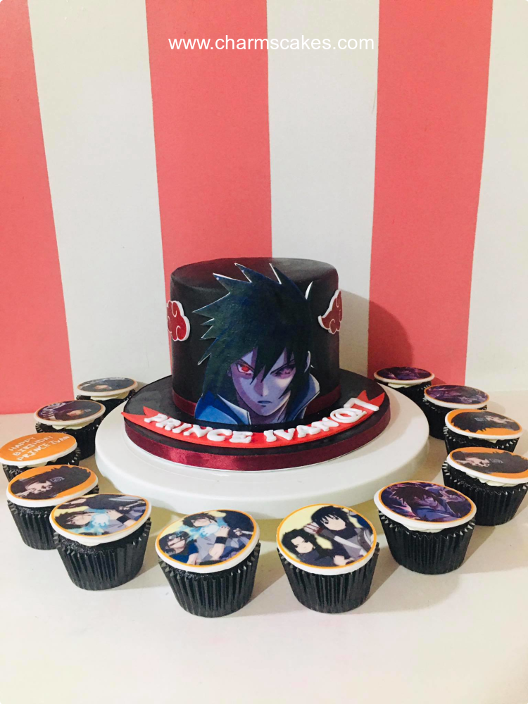 Sasuke Anime Custom Cake