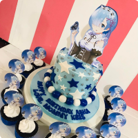 Rem Anime Custom Cake