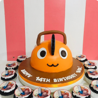 Wis' Chainsaw Anime Custom Cake