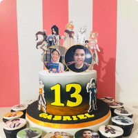 Gabriel Anime Custom Cake