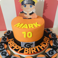 Young Naruto Anime Custom Cake