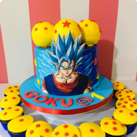 Goku Anime Custom Cake