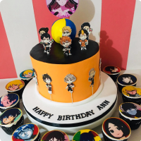 Anime Ombre Cake – BakeAvenue