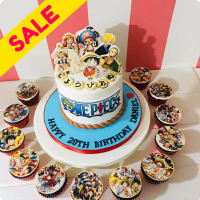 Cute Anime Girl on Drinkable Bubble Tea Cake, Food & Drinks, Homemade Bakes  on Carousell