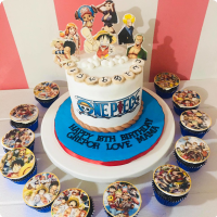 One Piece Anime Custom Cake