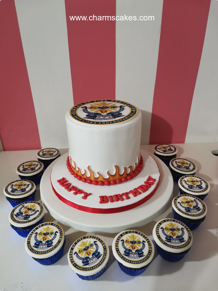 Fire Marshall Army Soldiers & Police Custom Cake