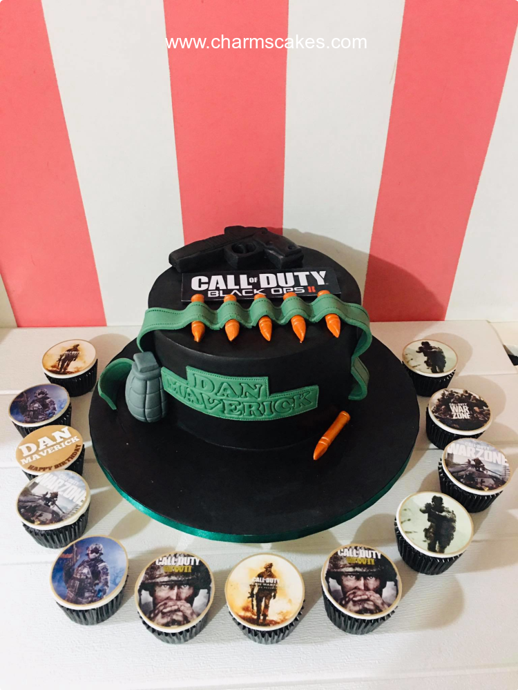 Dan on Call Army Soldiers & Police Custom Cake