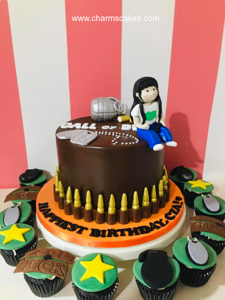 Charm S Cakes Call Of Duty Girl Custom Cake