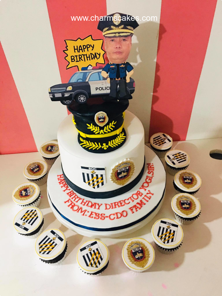 General Army Soldiers & Police Custom Cake