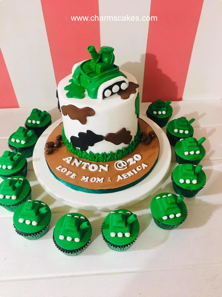 Anton's Tank Army Soldiers & Police Custom Cake