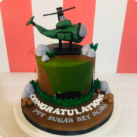 Chopper Command Army Soldiers & Police Custom Cake