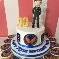 Daddy Airforce Army Soldiers & Police Custom Cake