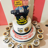 General Army Soldiers & Police Custom Cake