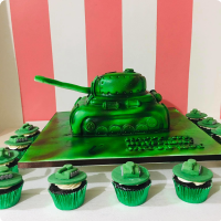 Jacob's Tank Army Soldiers & Police Custom Cake